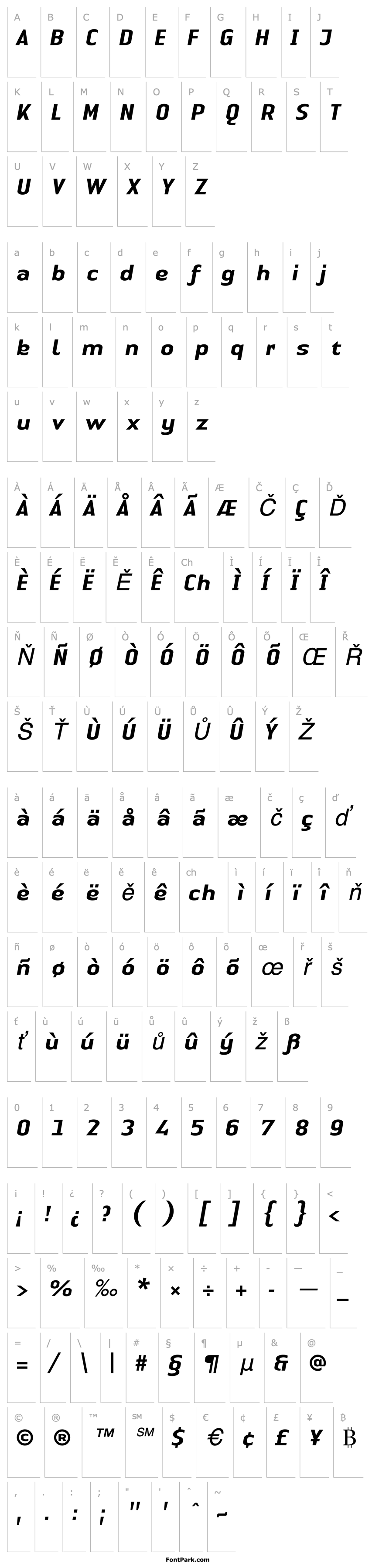 Overview LTAuthenticSans-MediumItalic