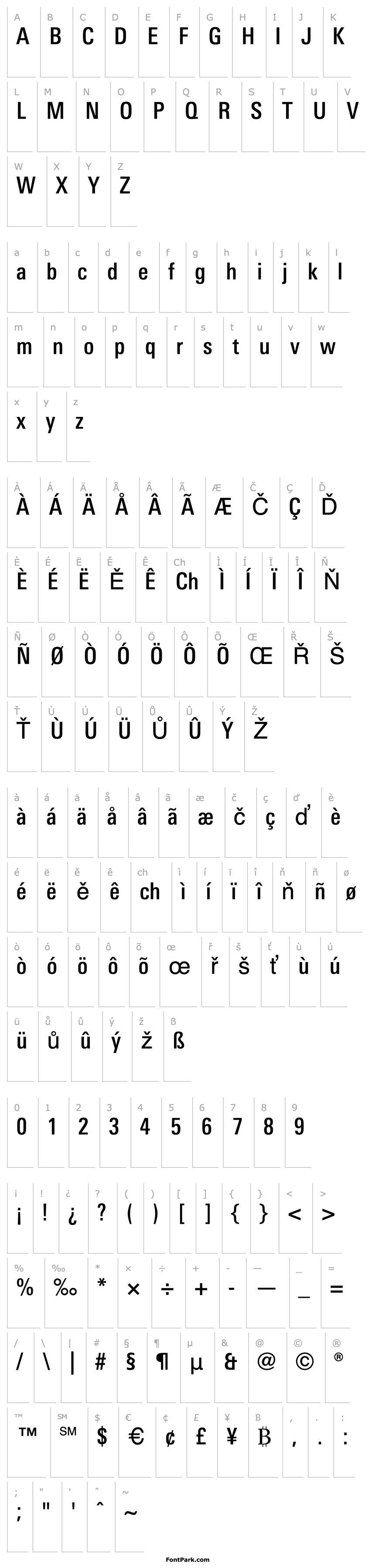 Přehled LTUnivers-CondMedium