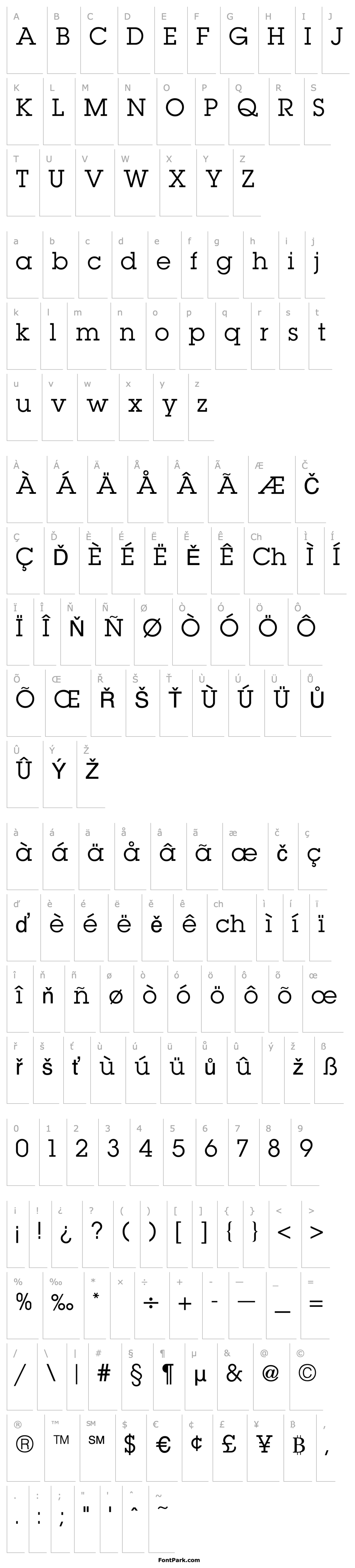 Overview Lubalin Regular