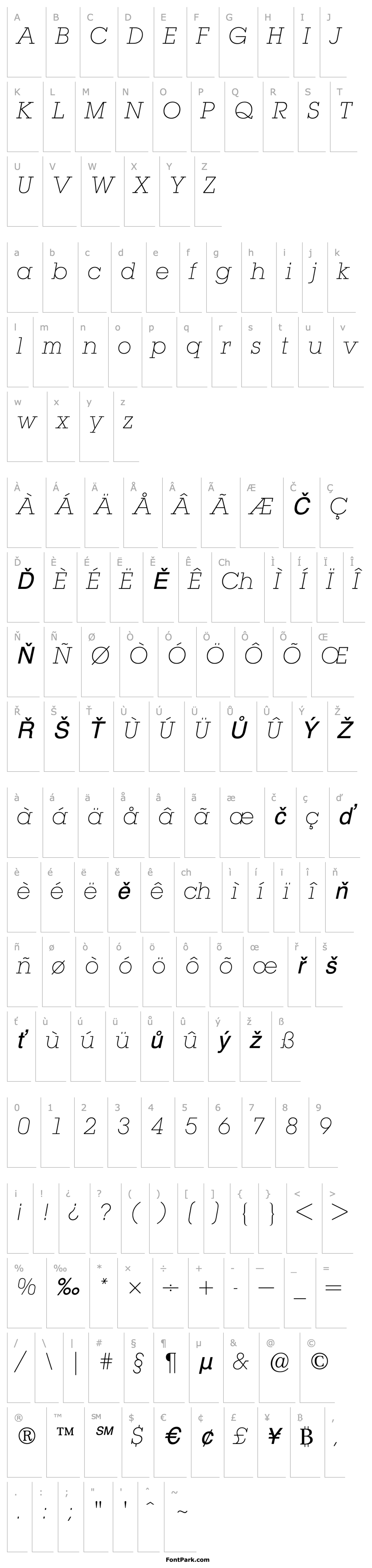 Overview LubalinBQ-ExtraLightOblique