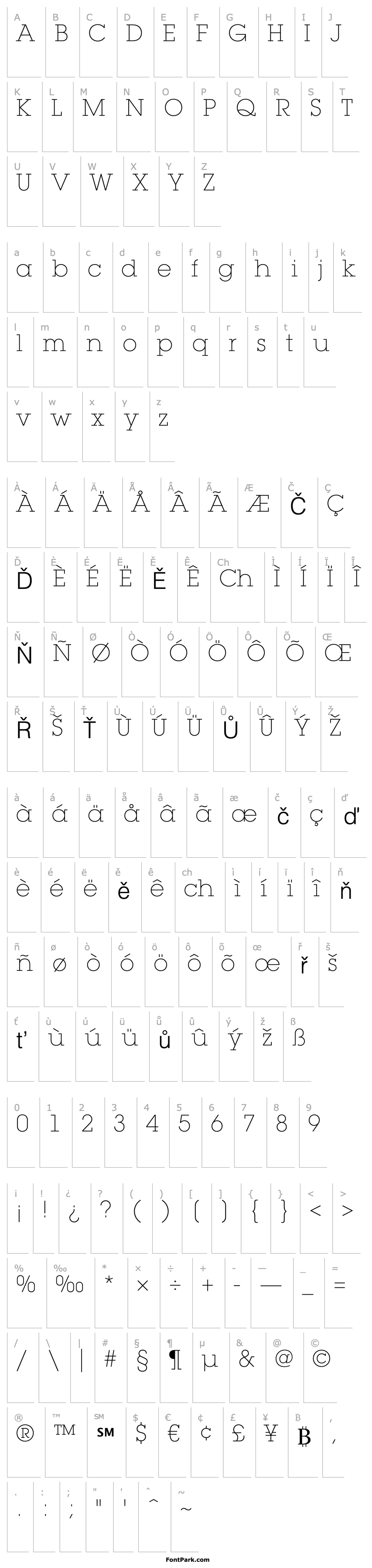 Overview LubalinGraphStd-ExtraLight