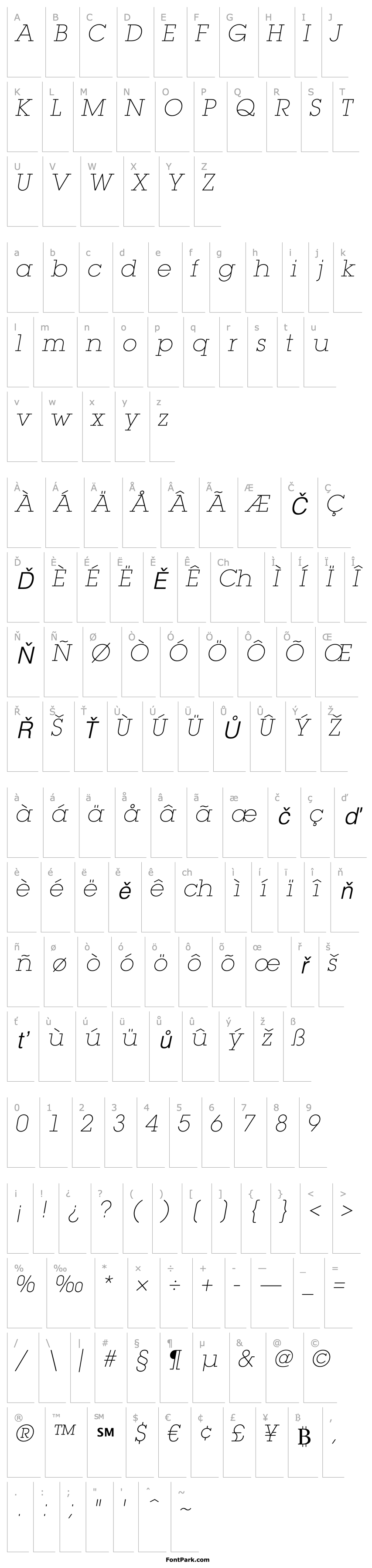 Overview LubalinGraphStd-ExtraLightObl