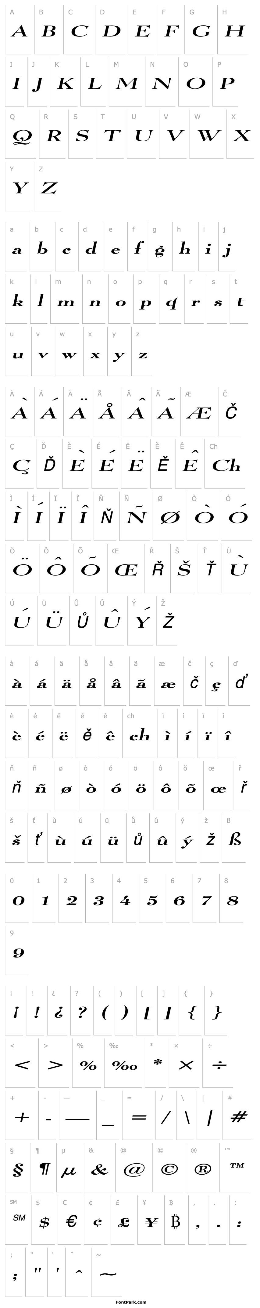 Overview Luciano Extended Italic