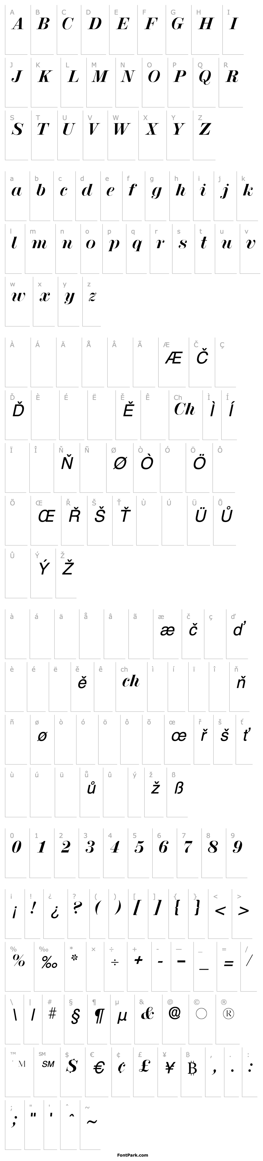 Overview LuciaSSK Italic