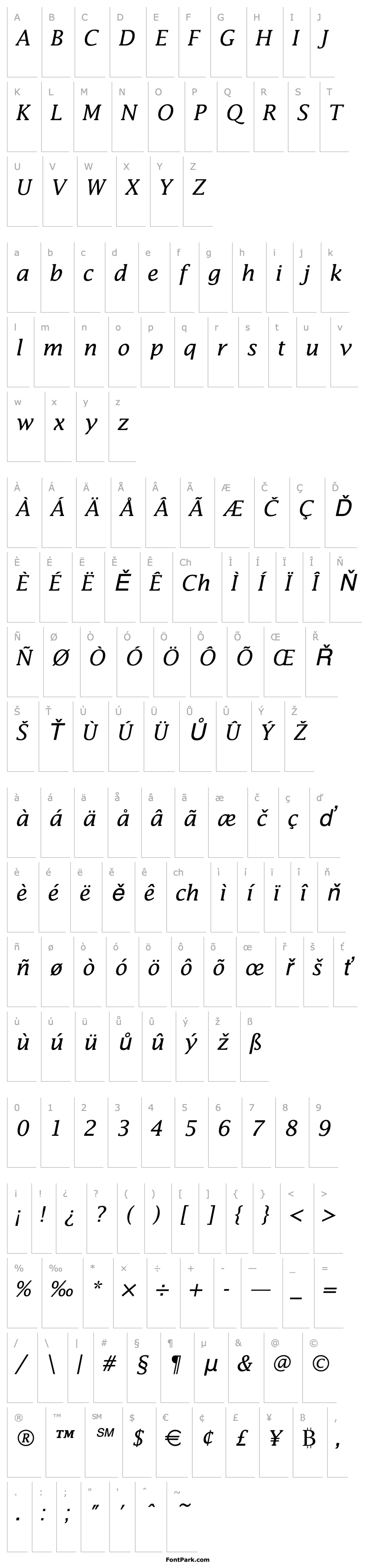 Přehled Lucida_Becker_Italic