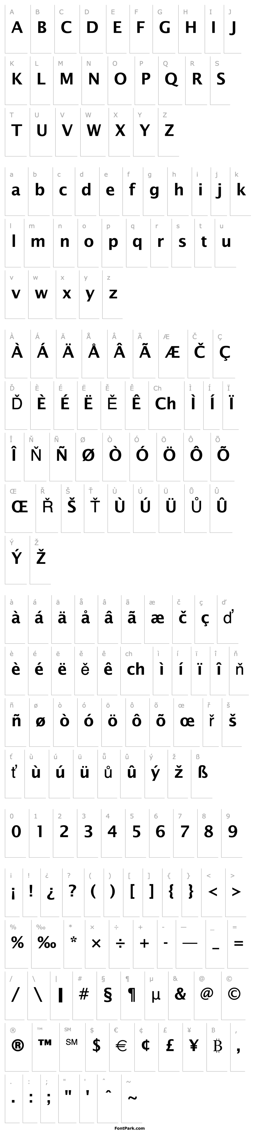 Overview Lucida_Becker_Sans_Demi