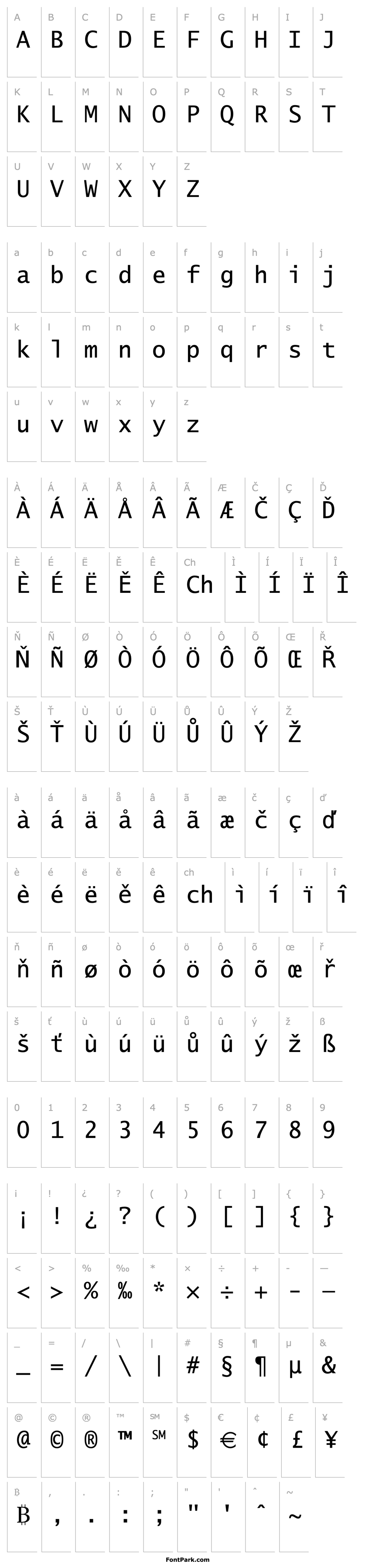 Přehled Lucida_Becker_Sans_Typewr