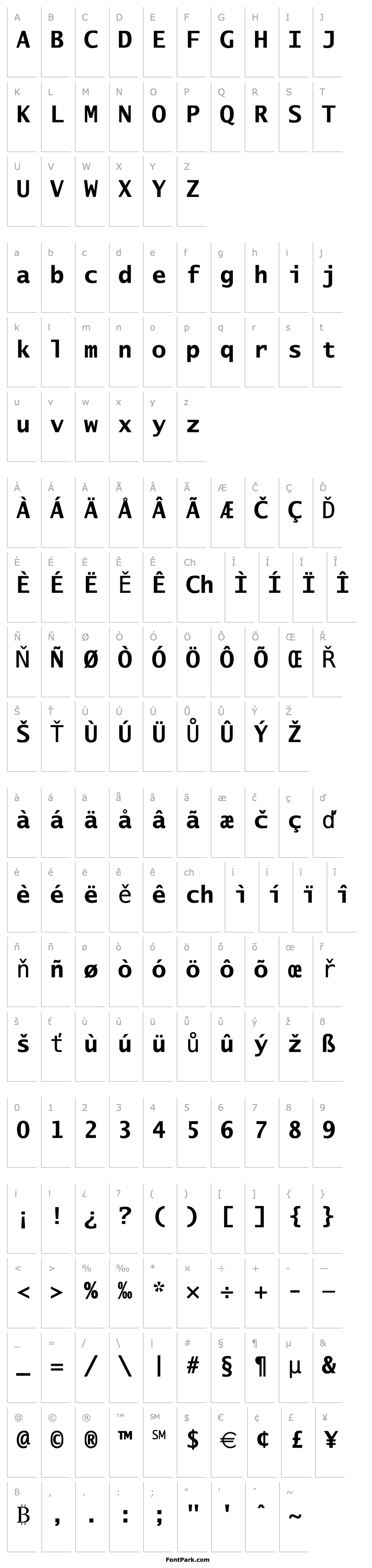 Přehled Lucida_Becker_Sans_Typewr_Demi