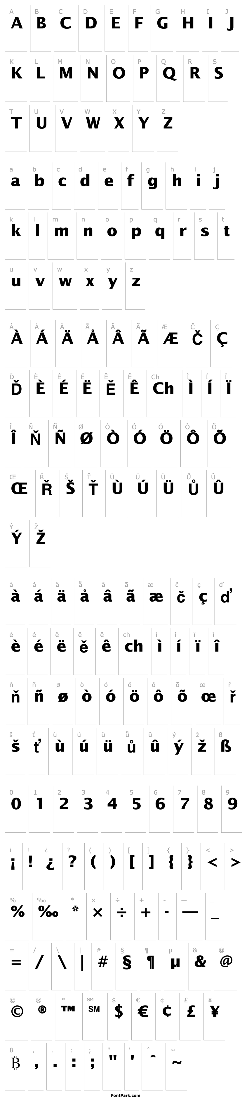 Přehled LucidaSansStd-Bold