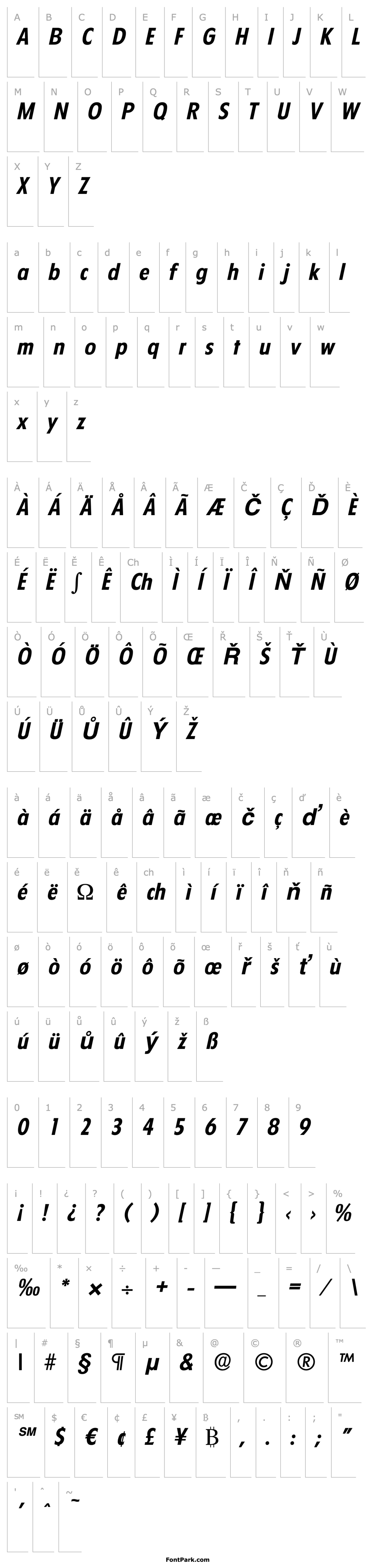 Přehled LuisBecker Bold Italic