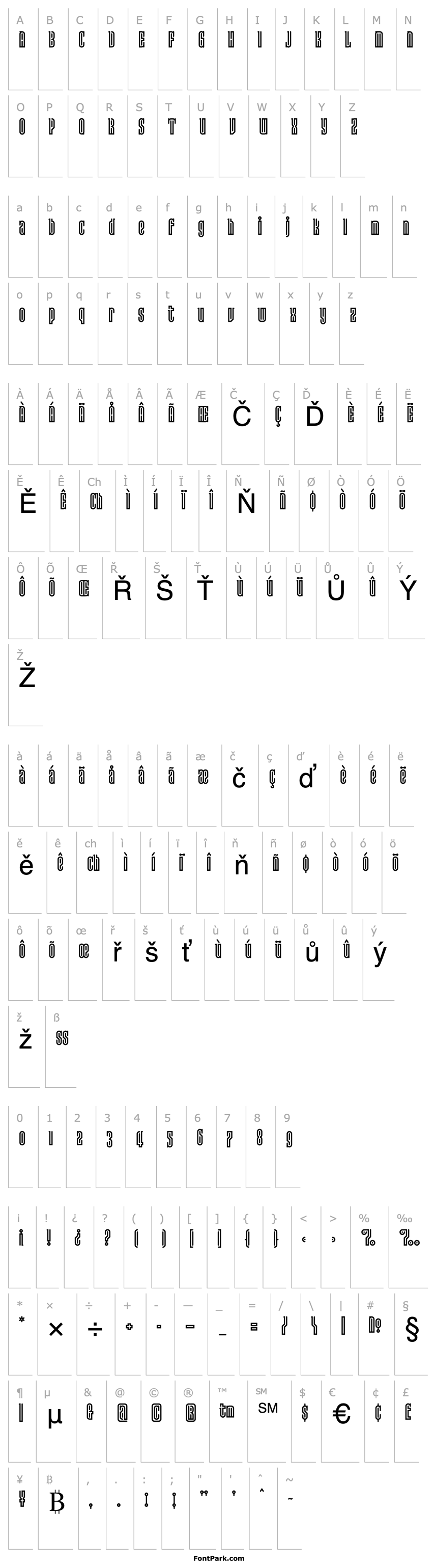 Overview Lusta-FortySerif