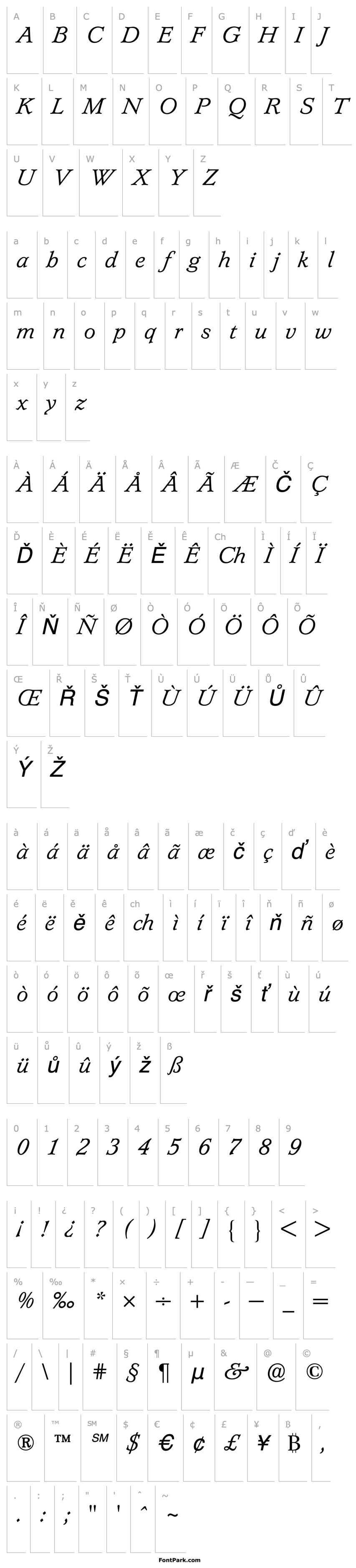 Overview Lynton Light Italic