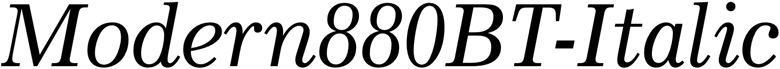 Preview Modern880BT-Italic