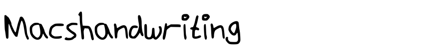 Preview Macshandwriting