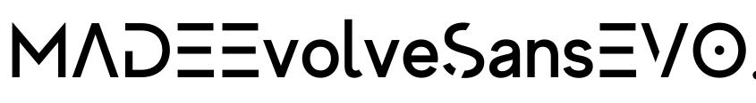 Preview MADEEvolveSansEVO-Medium