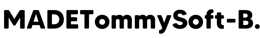 Preview MADETommySoft-Bold