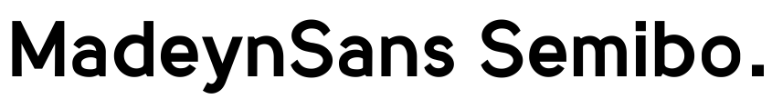 Preview MadeynSans Semibold