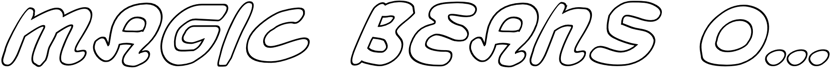 Preview Magic Beans Outline Italic