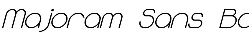 Preview Majoram Sans Bold Italic