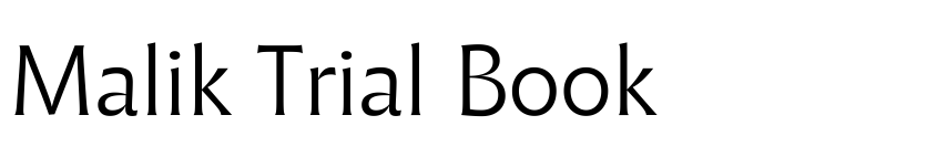 Preview Malik Trial Book