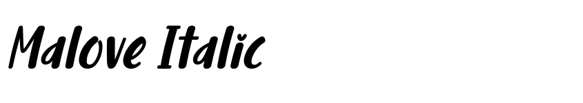 Preview Malove Italic