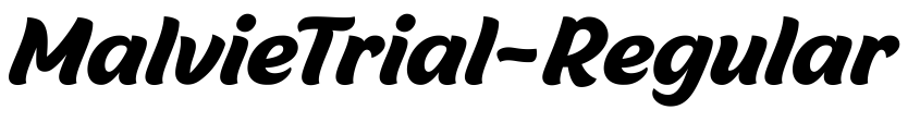 Font MalvieTrial-Regular by Eko Bimantara
