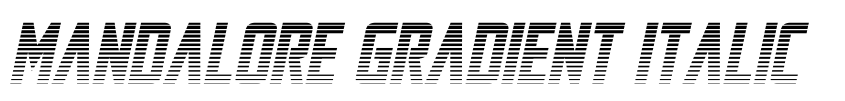 Preview Mandalore Gradient Italic