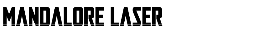 Font Mandalore Laser by Daniel Zadorozny