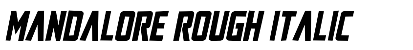 Preview Mandalore Rough Italic