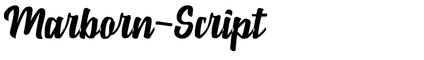 Font Marborn-Script by OCSstudio