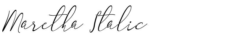 Font Maretha Italic by Yogaletter 2020 (Isroni Yoga Prasetya)