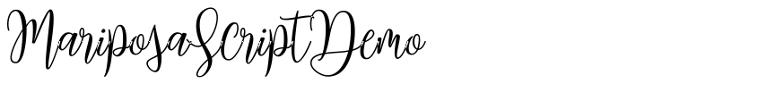 Font MariposaScriptDemo by Ferdiansyah_LuthfyDuana_Luckysign