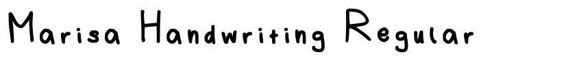 Preview Marisa Handwriting Regular
