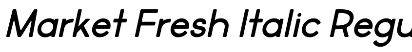 Preview Market Fresh Italic Regular
