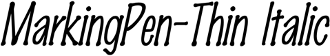 Preview MarkingPen-Thin Italic