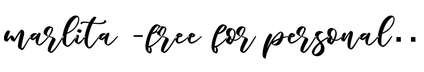 Preview marlita -free for personal use