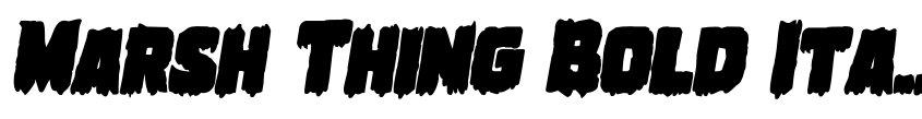 Preview Marsh Thing Bold Italic
