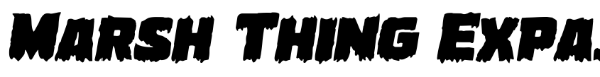 Preview Marsh Thing Expanded Italic