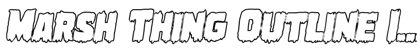 Preview Marsh Thing Outline Italic