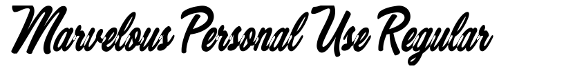Preview Marvelous Personal Use Regular