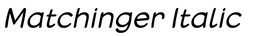 Preview Matchinger Italic
