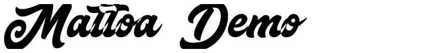 Font Mattoa Demo by Unknown