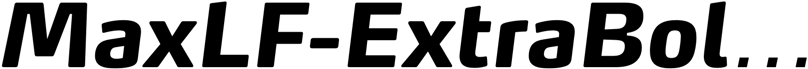 Preview MaxLF-ExtraBoldItalic