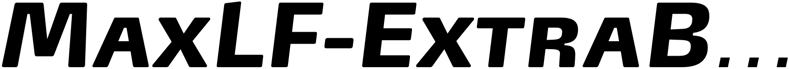 Preview MaxLF-ExtraBoldItalicSC