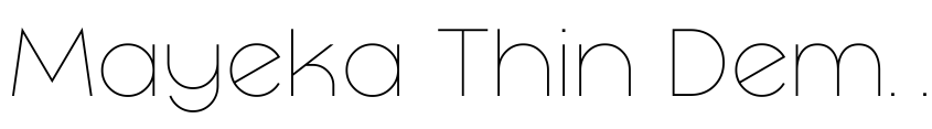 Preview Mayeka Thin Demo