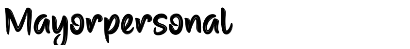 Font Mayorpersonal by rozikan