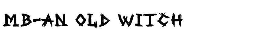 Font MB-An Old Witch by ModBlackmoon [modblackmoon.narod.ru]