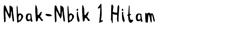Preview Mbak-Mbik 1 Hitam