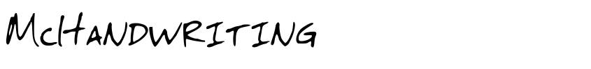 Preview McHandwriting