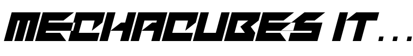 Preview Mechacubes Italic